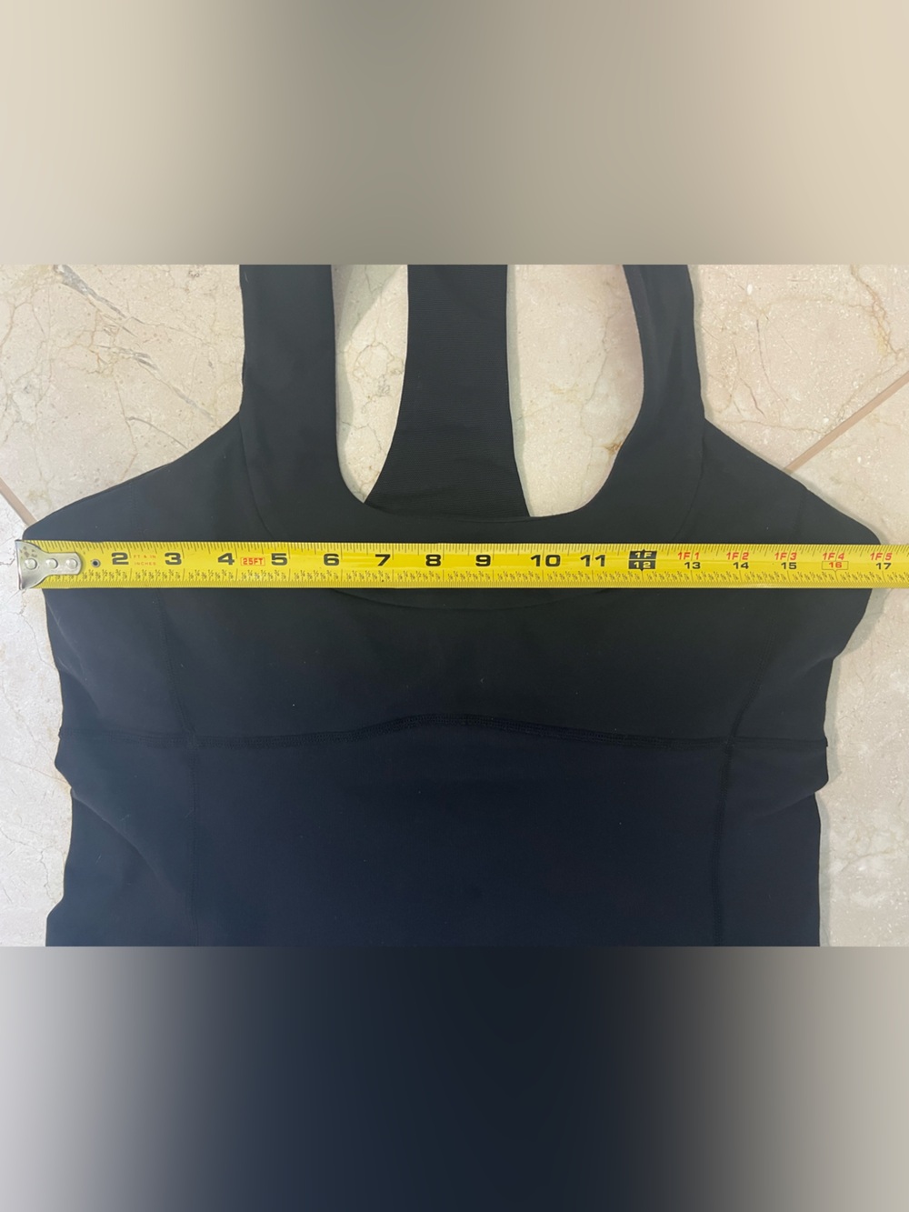 Lululemon Scoop Neck Tank Top Black Sz 12 Racerback Activewear Gym Yoga Pilates - Picture 8 of 9